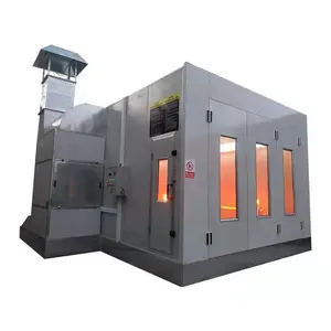 Heating Auto Spray Paint Booth for Cars Repair Center with high quality assurance Infrared heater car paint baking room