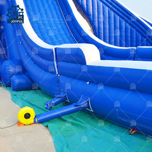 Triple Lane <b>Inflatable</b> Water Slide with 3 Splash <b>Pools</b> Commercial 50m <b>Inflatable</b> Water Park Slide Giant - Product Image 4