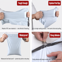 Sacs d'expédition et enveloppes pour sous-vêtements imperméables, personnalisés avec logo coloré, sérigraphiés, 2 mil, haute qualité