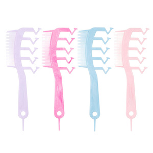 Z Shape Hair Parting <b>Comb</b> <b>Wide</b> Tooth Large Size For Home Use With Color Options - Product Image 5