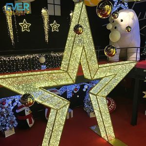 <strong>3D</strong> Giant LED <strong>Star</strong> Motif Light for Indoor/Outdoor Christmas Halloween Landscape &amp; Wedding <strong>Decoration</strong> PVC Material - Product Image 1