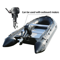 Venta de Fábrica: Yate Deportivo Inflable con Motor Fuera de Borda, Piso de PVC y Aluminio, para Pesca, Recreación y Crucero, Capacidad para 6 Personas