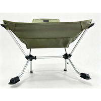 Nouvelle arrivée, chaise de plage pliable avec cadre argenté, chaise pliante légère et portable, chaise de camping en aluminium pour pique-nique