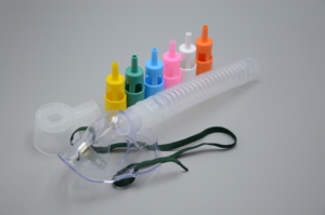 หน้ากากเวนทูรีแบบใช้แล้วทิ้งเกรดทางการแพทย์ PVC พร้อมตัวลดขนาด 6 ระดับ ลดราคาพิเศษ - Product Image 4