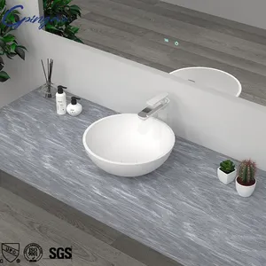 현대 인공 돌 조리대 아크릴 수지 손 씻기 분지 벽걸이 형 단단한 표면 욕실 싱크