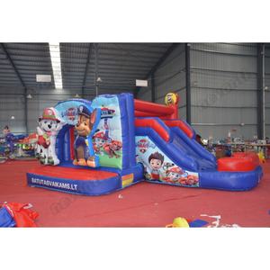 Toboggan gonflable <span class=keywords><strong>de</strong></span> patte <span class=keywords><strong>de</strong></span> patrouilles <span class=keywords><strong>de</strong></span> château gonflable <span class=keywords><strong>de</strong></span> jeu <span class=keywords><strong>de</strong></span> toboggan extérieur Combo Cartoon Maison gonflable <span class=keywords><strong>de</strong></span> rebond avec toboggan pour les enfants - Product Image 1