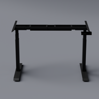 PR Modern Dual Motor Three-Stage Commercial Freestanding Desk Frame - Cadre de bureau autoportant ergonomique, durable, réglable en hauteur, en métal, pour étude/bureau