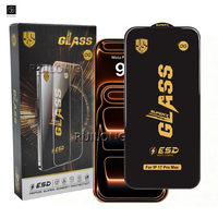 Verre OG antistatique ESD pour iPhone 17 Pro Max 16 15 Plus grand arc résistant aux rayures Super protecteur d'écran vente d'usine