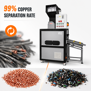 Línea de Producción de Granuladora de Cables, 400 kg/h, Reciclaje de Cable de Cobre, Certificación CE, Precio Directo de Fábrica, PLC - Product Image 1