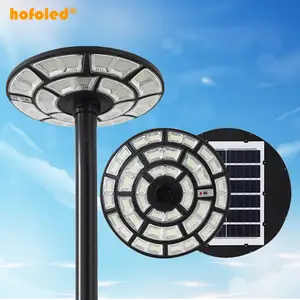 High Efficiency Solar Power Garden Lamp Round All In 1 Integrated Outdoor UFO Solar Light