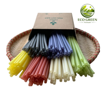 Pailles à boire en farine de riz Vietnam RICE POWER Écologiques Naturelles Brutes DIY Personnalisables sur mesure