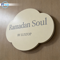 Lettres et logos lumineux en acrylique ou en aluminium pour café, restaurant, entreprise, enseignes 3D rétroéclairées par LED pour café et boutique