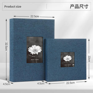 Album photo minimaliste en lin - Livre photo avec pochettes de 6 pouces (capacité 200/300) - Idéal pour le stockage de photos de famille et comme cadeau - Product Image 6