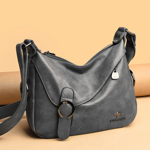 New <b>Soft</b> PU <b>Leather</b> Shoulder <b>Bag</b> Large Capacity Leisure Women's <b>Bags</b> Travel Shoulder <b>Bag</b> - Product Image 6