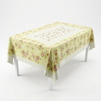 Nappe en PEVA à motifs floraux jaunes, prix d'usine, vente chaude, écologique, durable, certifiée Oeko-Tex 100