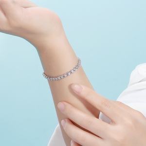 Tennischain Chaînes de <span class=keywords><strong>tennis</strong></span> à la mode haut de gamme Bracelets en zircon hip-hop de forme géométrique pour femmes pour les occasions d'anniversaire - Product Image 5