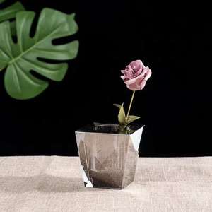 Nouvelle <span class=keywords><strong>d</strong></span>écoration de la maison Vase en <span class=keywords><strong>cristal</strong></span> Transparent bulle arc ornement lumière luxe Simple <span class=keywords><strong>verre</strong></span> artisanat - Product Image 3