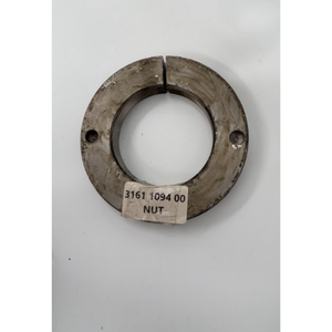 Écrou rond fendu en acier robuste 3161109400 avec filetage de précision et trous pour broches pour un verrouillage sécurisé dans les unités de machines minières - Product Image 1
