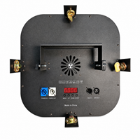 Luz LED COB Vintage de 200W con Anillo Interior Ámbar de 4x40W LED RGBW/Verde, Iluminación de Efectos DMX512 para Bares, Salones y Salas de Eventos
