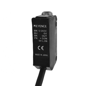 เซ็นเซอร์ออปติคอลแบบสะท้อนแสงทรงสี่เหลี่ยม PZ-M11 พร้อมแอมพลิฟายเออร์ในตัว ใช้หลักการเลเซอร์ เซ็นเซอร์โฟโตอิเล็กทริค Keyence  แบบ NPN/PNP  แรงดันไฟฟ้าขาออก 12-24V - Product Image 4