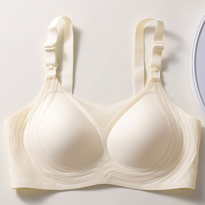 Nay1il नया एक टुकड़ा सेक्सी पूर्ण कवरेज समायोजन निश्चित बर्फ रेशम मातृत्व ब्रा अंडरवियर - Product Image 6