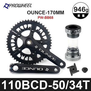 <span class=keywords><strong>Pédalier</strong></span> de vélo de route <span class=keywords><strong>PROWHEEL</strong></span> 170/172,5 mm 110BCD 10/11S 50T/34T double plateau de <span class=keywords><strong>pédalier</strong></span> avec <span class=keywords><strong>pédalier</strong></span> de vélo de route BB - Product Image 3