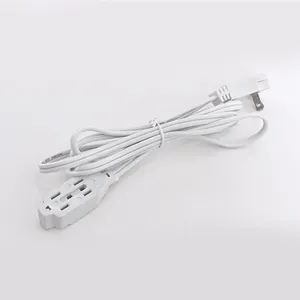 Multi Outlet indoor Flat Plug 3 Outlet Power Strip Triple Wire Grounded Extension Cord