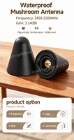Mini tête champignon sans fil Antenne externe étanche 2.4G Connecteur SMA WIFI 2.4GHz ANTENNE WIFI cellulaire extérieure