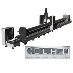 Machines de découpe laser à fibre industrielle pour tubes en acier, découpe à grande section ouverte de diamètre - Product Image 3