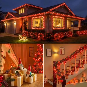 Ampoules LED C9 rouges pour l'extérieur, pour décorations de Noël, en polycarbonate, E17, 0,65 Watt, 120 Volt - Product Image 2