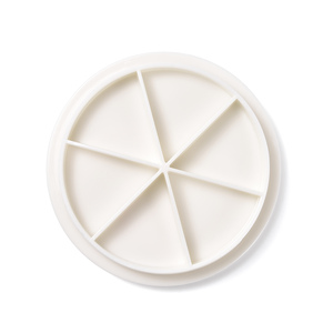 KADS 6-Grid Round Nail Decoration Rhinestone Diamond <b>Storage</b> <b>Box</b> Plastic Transparent Organizer for Nail Art <b>Small</b> Accessories - Product Image 3