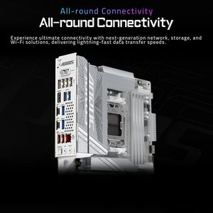 X870 WIFI7 AM5น้ำแข็ง LGA 1718 ATX 4X DDR5 M.2 PCIe 5.0 USB4เมนบอร์ดรับประกัน5ปีเมนบอร์ดเมนบอร์ดหน่วยความจำคู่ - Product Image 5