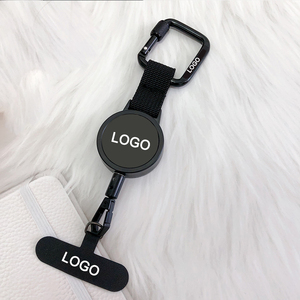 Deyi 2025 Biểu Tượng Tùy Chỉnh Có Thể Thu Vào Key Reel Đen Vuông Carabiner Với Trường Hợp Điện Thoại Gasket Dây Buộc Cho Đi Bộ Đường Dài Treo Điện Thoại Di Động - Product Image 4