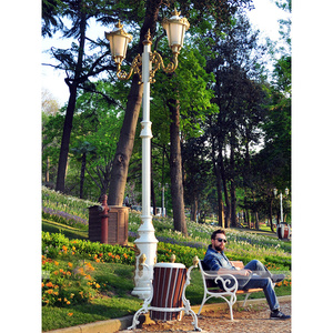Farol <span class=keywords><strong>de</strong></span> jardín decorativo <span class=keywords><strong>de</strong></span> estilo nórdico, farol clásico <span class=keywords><strong>de</strong></span> <span class=keywords><strong>hierro</strong></span> <span class=keywords><strong>fundido</strong></span> antiguo <span class=keywords><strong>para</strong></span> <span class=keywords><strong>exteriores</strong></span> - Product Image 2