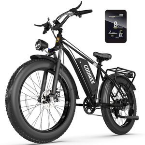 Bicicleta Eléctrica de Montaña con Llantas Gruesas, F26, 20*4 Pulgadas, 48V-15.6AH, Suspensión Completa, Todoterreno, para Adultos, Disponible en Almacén de la UE - Product Image 1