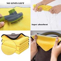 Microfiber Towels Compressed Quick-Dry Ultra-Soft Super Absorbent Lint/Streak-Free 40x40cm for Car & Household Cleaning