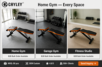 CAYLEY Banc de musculation réglable, pliable, portable et stable pour entraînement incliné et décliné, usage domestique et salle de sport, pour haltères et exercices
