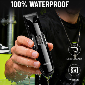 Kit de Recortadora de Vello Corporal Inalámbrica Lavable con Batería de Litio de 600 mAh y Cuchilla de Cerámica Eléctrica para Hombres, Uso en Hoteles, Base de Almacenamiento 120 - Product Image 4