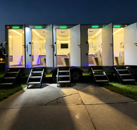 Toilettes mobiles écologiques portables pour les camps de récolte agricole, toilettes mobiles sans eau