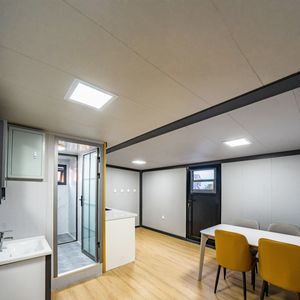 Villa préfabriquée haut de gamme à double aile extensible de 40 pieds avec système de panneaux solaires personnalisé, certifiée sans amiante australienne, prix abordable - Product Image 3