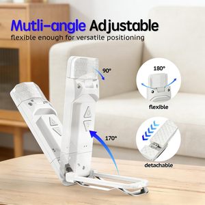 Clip On Book <b>Light</b> Rechargeable Led Touch Control White 3 Color Temperatures 5 Brightness Levels <b>For</b> Night <b>Reading</b> <b>Bed</b> Use - Product Image 4