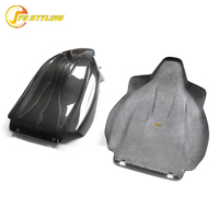 Couvre-dossier de siège en fibre de carbone sèche G80 pour BMW M3 G80 G81, pièces automobiles en carbone véritable, accessoires intérieurs, kits de voiture, à coller, 2 pièces/ensemble