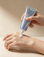 Tube cosmétique en PE holographique irisé avec bouchon à clapet, impression personnalisée, emballage vide pour lotion corporelle et crème pour la peau
