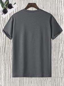 Camisetas Vintage de Punto 100% Poliéster para Hombre a Bajo <span class=keywords><strong>Precio</strong></span>, Venta al por Mayor, Manga Corta, Estampado Digital con Patrón Geométrico - Product Image 4
