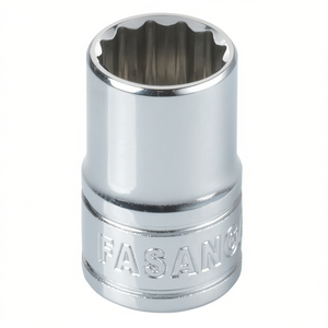 FASANO <b>Socket</b> Wrench 8mm <b>12</b> <b>Point</b> Chrome Vanadium Steel Automotive Repair Tool - Product Image 2