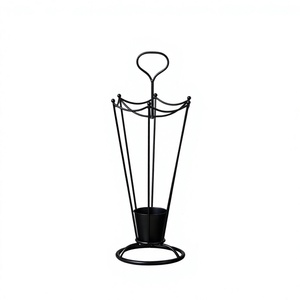 Porte-parapluie moderne avec poignée, finition noire, style industriel, support de parapluie sur pied, décoration pour la maison, faible MOQ - Product Image 1
