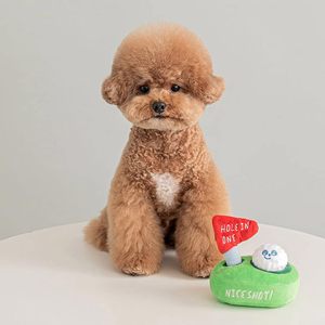 Juguete de peluche interactivo para perros con sonido de papel y voz, de algodón, para esconder y buscar, con diseño de golf, lindo y divertido. - Product Image 2