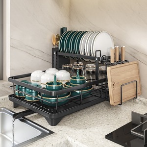 Accessoires <span class=keywords><strong>de</strong></span> rangement pour la <span class=keywords><strong>cuisine</strong></span>, organisateur, panier <span class=keywords><strong>de</strong></span> rangement pour <span class=keywords><strong>ustensiles</strong></span> <span class=keywords><strong>de</strong></span> <span class=keywords><strong>cuisine</strong></span>, support <span class=keywords><strong>de</strong></span> rangement pour <span class=keywords><strong>vaisselle</strong></span>, égouttoir à <span class=keywords><strong>vaisselle</strong></span> en métal, support pour <span class=keywords><strong>ustensiles</strong></span> <span class=keywords><strong>de</strong></span> <span class=keywords><strong>cuisine</strong></span> - Product Image 2