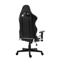 Anji Chaise pivotante à dossier haut Moderne Ergonomique Inclinable pour bureau et jeux Siège de course en cuir PU Pliable et tournant