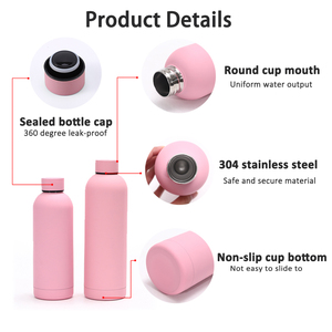Bouteille d'eau sport en acier inoxydable à double paroi isolée sous vide avec logo personnalisé, goulot étroit, 350 ml, 500 ml, 750 ml, gobelets - Product Image 3